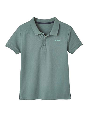 VERTBAUDET Poloshirt, kurzärmelig, Stickerei auf der Brust, Jungen, Oeko-Tex®, Kaki, hell, 5 Jahre von Vertbaudet