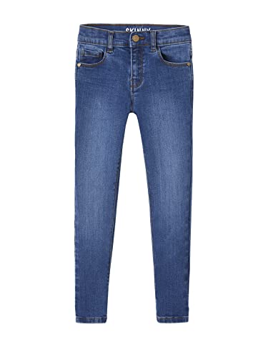 VERTBAUDET Skinny Leg Hose Basics, denim-blau, 10 Jahre von Vertbaudet