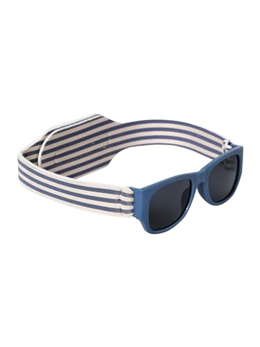 VERTBAUDET Sonnenbrille, gestreift, für Babys, Jungen, Blau - Bleu Glacier, Einheitsgröße von Vertbaudet