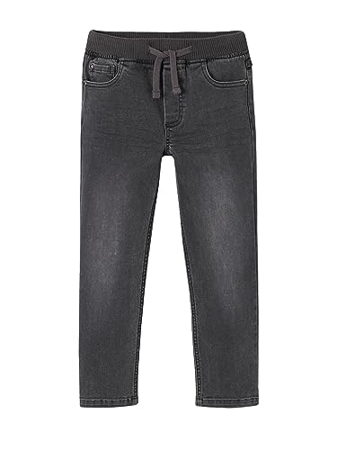 VERTBAUDET Unzerstörbare Jeans für Jungen, gerade, leicht anzuziehen, Denim Grau, 14 Jahre von Vertbaudet