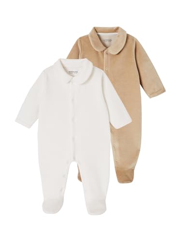 Vertbaudet 2er-Pack Baby Strampler aus Cordsamt beige 50 Vertbaudet 2er-Pack Baby Strampler aus Cordsamt beige 50 von Vertbaudet