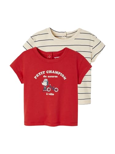 Vertbaudet 2er-Pack Baby T-Shirts Basic rot 80 Vertbaudet 2er-Pack Baby T-Shirts Basic rot 80 von Vertbaudet