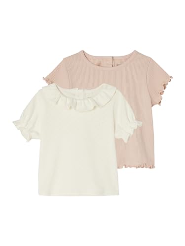 Vertbaudet 2er-Pack Baby T-Shirts aus Bio-Baumwolle rosa Nude 80 von Vertbaudet