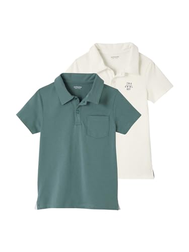 Vertbaudet 2er-Pack Jungen Poloshirts, Kurzarm Oeko-Tex Aqua 98/104 von Vertbaudet