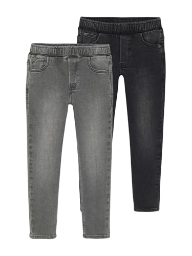 Vertbaudet 2er-Pack Jungen Slim-Jeans mit verstellbarem Dehnbund Basic Grauer Denim 128 Vertbaudet 2er-Pack Jungen Slim-Jeans mit verstellbarem Dehnbund Basic Grauer Denim 128 von Vertbaudet