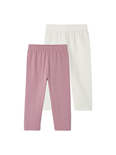 Vertbaudet 2er-Pack Mädchen 3/4-Leggings Oeko-Tex dunkelrosa 146/152 von Vertbaudet
