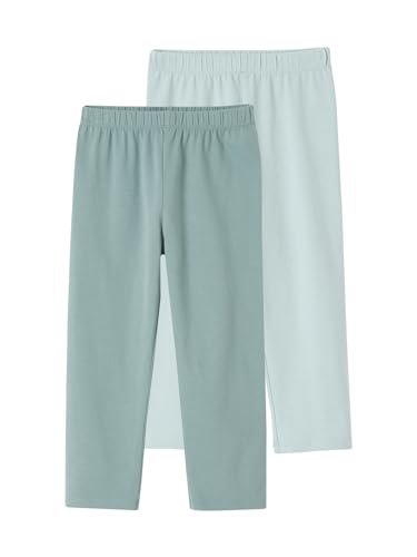 Vertbaudet 2er-Pack Mädchen 3/4-Leggings Oeko-Tex smaragdgrün 140 von Vertbaudet