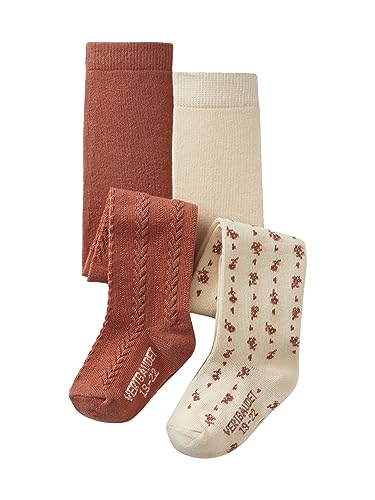 Vertbaudet 2er-Pack Mädchen Baby Strumpfhosen altrosa 19/22 von Vertbaudet