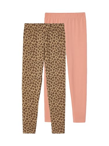 Vertbaudet 2er-Pack Mädchen Leggings Basic beige 140 von Vertbaudet