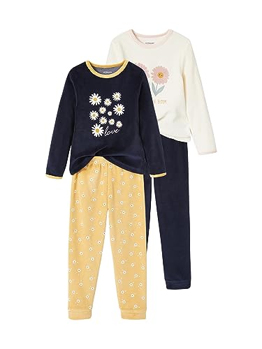 Vertbaudet 2er-Pack Mädchen Samt-Schlafanzüge, Margeriten Ocker 98/104 Vertbaudet 2er-Pack Mädchen Samt-Schlafanzüge, Margeriten Ocker 98/104 von Vertbaudet