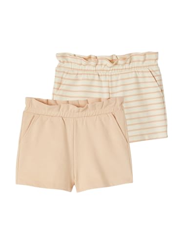 Vertbaudet 2er-Pack Mädchen Shorts Aprikose 140 von Vertbaudet