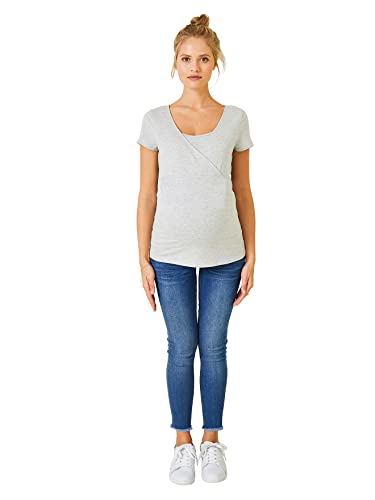 Vertbaudet 2er-Pack T-Shirts für Schwangerschaft & Stillzeit Pack Marine/grau 40/42 von Vertbaudet