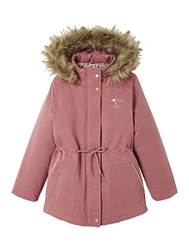 Vertbaudet Mädchen 3-in-1-Winterjacke mit Recycling-Polyester dunkelrosa 128 von Vertbaudet