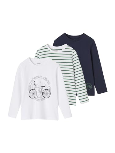 Vertbaudet 3er-Pack Jungen Langarmshirts Oeko-Tex weiß 110 von Vertbaudet