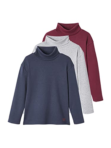 Vertbaudet 3er-Pack Jungen Rollkragenshirts Oeko-Tex Pack anthrazit 98/104 von Vertbaudet