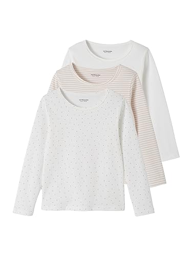 Vertbaudet 3er-Pack Mädchen Shirts Basic rosa Nude 110 von Vertbaudet
