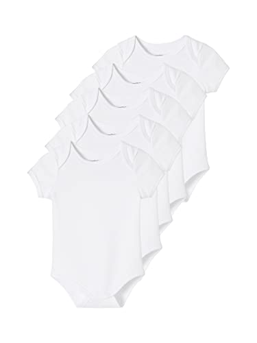 Vertbaudet 5er-Pack Baby Kurzarm-Bodys in Schlupfform BASIC pack weiß 92/98 von Vertbaudet