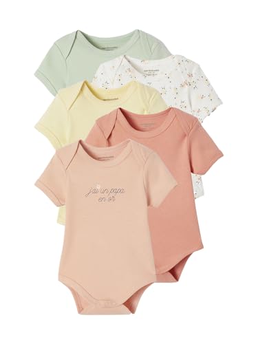 Vertbaudet 5er-Pack Baby Schlupfbodys mit kurzen Ärmeln wollweiß 92/98 von Vertbaudet
