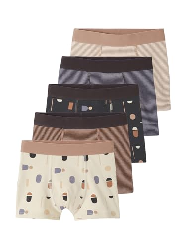 Vertbaudet 5er-Pack Jungen Boxershorts mit Bio-Baumwolle wollweiß 86 von Vertbaudet