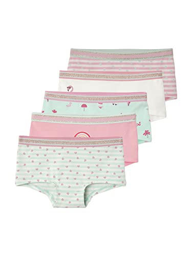 Vertbaudet 5er-Pack Mädchen Shortys Oeko-Tex® Pack rosa/Aqua 110 von Vertbaudet