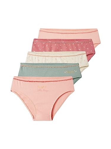 Vertbaudet 5er-Pack Mädchen Slips, RIPP rosa Nude 140 von Vertbaudet