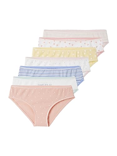 Vertbaudet 7er-Pack Mädchen Slips Basic wollweiß 116 von Vertbaudet