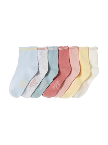 Vertbaudet 7er-Pack Mädchen Socken Oeko-Tex aprikose 27/30 von Vertbaudet