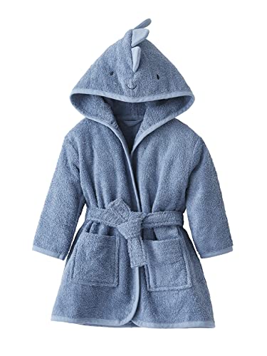 Vertbaudet Baby Bademantel,Kleiner Dino Oeko-Tex® blau 74 von Vertbaudet