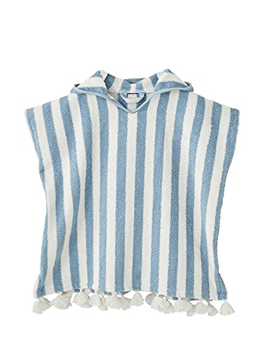 Vertbaudet Baby Badeponcho blau/weiß gestreift 74/80 von Vertbaudet