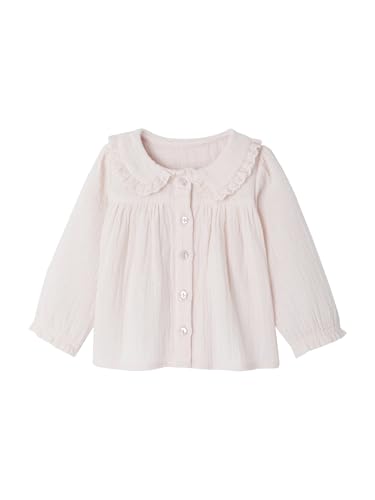 Vertbaudet Baby Bluse mit Bubikragen, Baumwollmusselin Hellrosa 86 von Vertbaudet