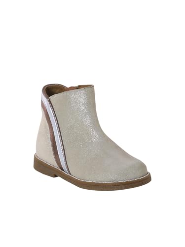 Vertbaudet Baby Boots mit Reißverschluss & Glanzeffekt gold 21 von Vertbaudet