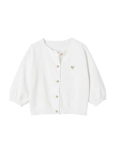 Vertbaudet Baby Cardigan mit Herzstickerei Basic weiß 86 von Vertbaudet