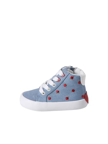 Vertbaudet Baby High-Sneakers mit Reißverschluss blau Apfel 19 von Vertbaudet