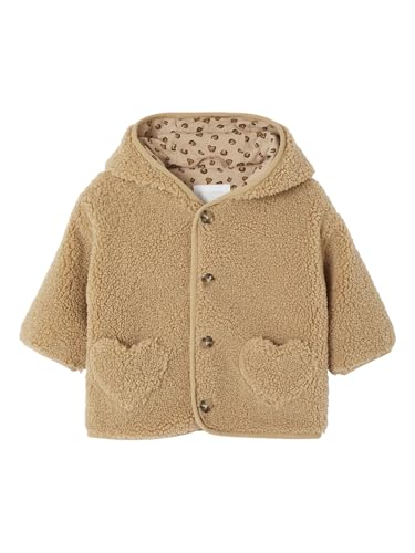Vertbaudet Baby Jacke aus Teddyfleece mit Leo-Futter beige 104 von Vertbaudet