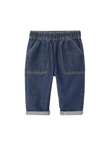 Vertbaudet Baby Jeans mit Dehnbund dunkelblau 104 von Vertbaudet