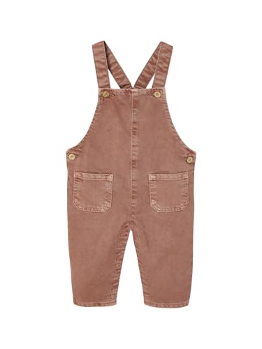 Vertbaudet Baby Latzhose aus Twill, Pigment Dye-Färbung terrakotta farbe 104 von Vertbaudet