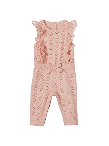 Vertbaudet Baby Mädchen Overall, Lochstickerei rosa 68 von Vertbaudet