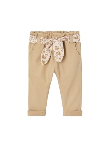 Vertbaudet Baby Paperbag-Hose mit Gürtel Cappuccino 71 von Vertbaudet