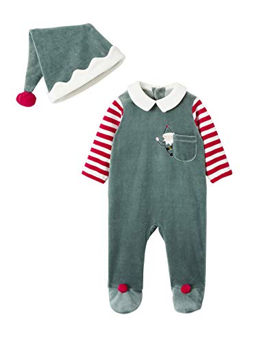 Vertbaudet Baby Set aus Strampler und Mütze, Wichtel-Kostüm Tanne 92 von Vertbaudet