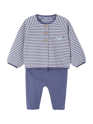 Vertbaudet Baby-Set für Neugeborene: Sweatjacke & Hose blau 68 von Vertbaudet