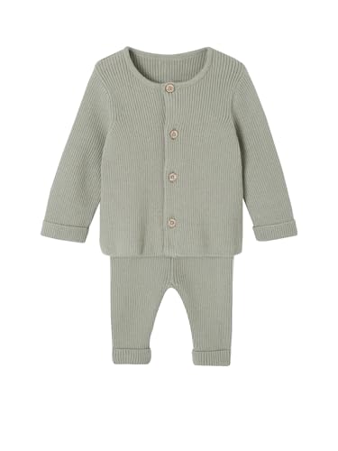 Vertbaudet Baby-Set: Jäckchen & Hose, Strick salbeigrün 56 von Vertbaudet