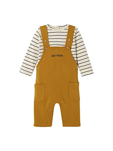 Vertbaudet Baby-Set: Shirt & Latzhose karamell 80 von Vertbaudet