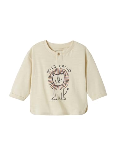Vertbaudet Baby Shirt mit Löwe wollweiß 80 von Vertbaudet