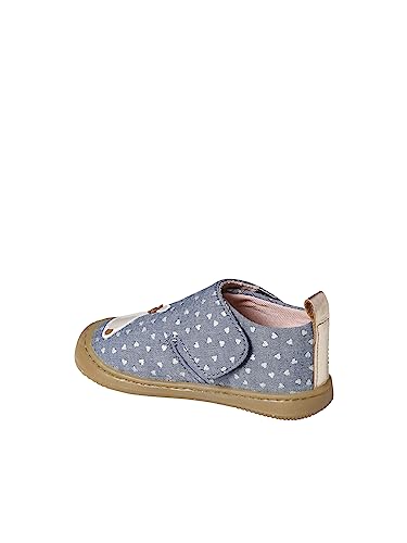 Vertbaudet Baby Stoff-Hausschuhe mit Klettverschluss blau Chambray 26 von Vertbaudet