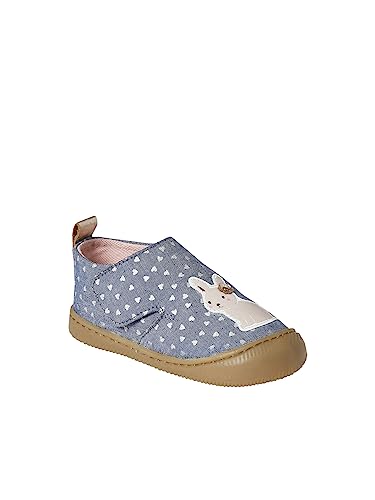 Vertbaudet Baby Stoff-Hausschuhe mit Klettverschluss blau chambray 22 von Vertbaudet