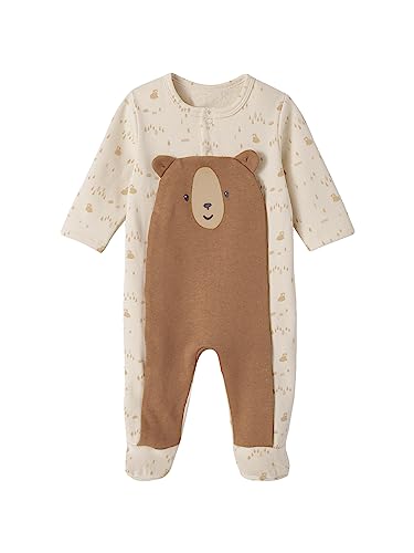 Vertbaudet Baby Strampler mit großer Windelöffnung wollweiß 80 von Vertbaudet