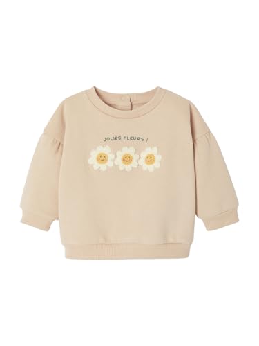 Vertbaudet Baby Sweatshirt mit Frottee-Herz und Recycling-Polyester pudrig rosa 86 von Vertbaudet