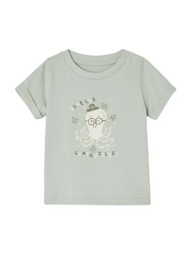 Vertbaudet Baby T-Shirt „Mini Totem“ Aqua 86 von Vertbaudet