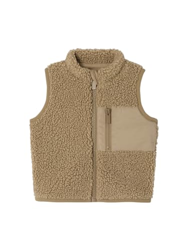 Vertbaudet Baby Weste aus Teddyfleece Taupe 74 von Vertbaudet
