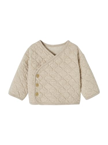 Vertbaudet Baby Wickeljacke mit Recycling-Polyester Oeko-Tex beige meliert 80 von Vertbaudet